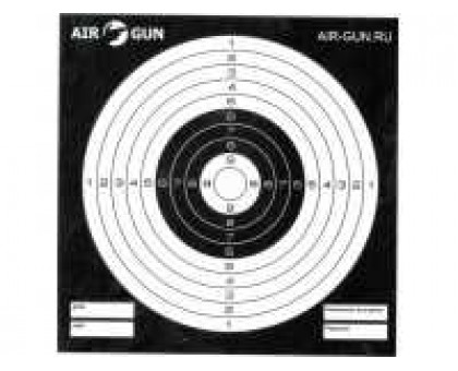 Мишени чёрные AIR-GUN.RU (50 шт)