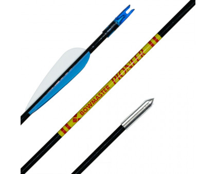 Стрела лучная фибергласс Bowmaster Pioneer 500, оперение 3", 15/64