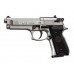 Пистолет пневматический Umarex Beretta M92 FS (никель, с чёрными накладками)