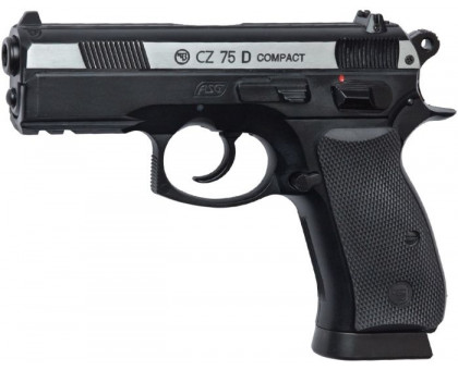 Пистолет пневматический ASG CZ-75 D Compact (никелированный затвор)