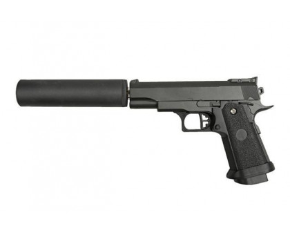 Пистолет страйкбольный Galaxy G.10А (COLT1911PD mini с глушителем)