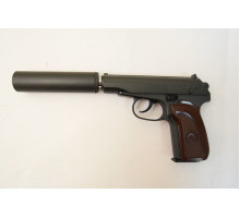 Пистолет страйкбольный Galaxy G.29А (ПМ с глушителем)