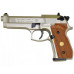 Пистолет пневматический Umarex Beretta M92 FS (никель с дерев. накладками)