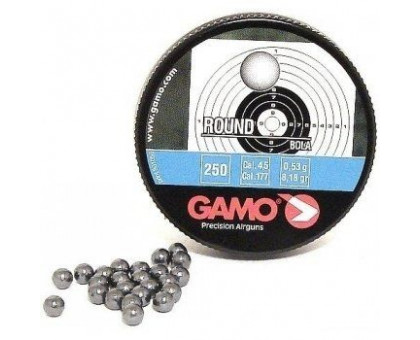 Пули пневматические Gamo Round (250 шт, 4,5 мм, 0,53 г)