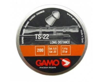 Пули пневматические Gamo TS-22 (200 шт, 5,5 мм, 1,4 г)