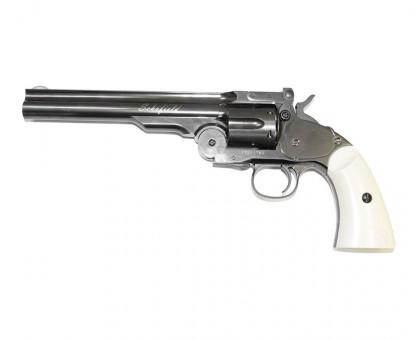 Револьвер пневматический ASG Schofield-6 steel grey