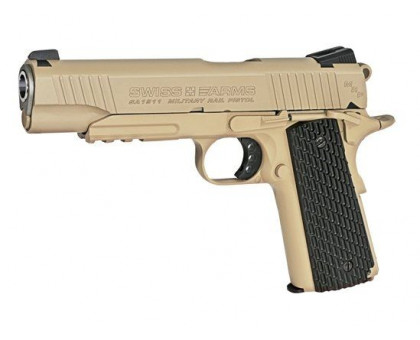 Пистолет пневматический Swiss Arms SA1911 Military Rail Pistol blowback