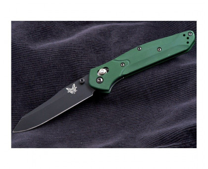 Нож складной Benchmade Osborne, reverse tanto, axis, зеленая рук