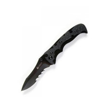 Нож складной CRKT Mini My Tighe, 1093K (серейтор) черное лезвие