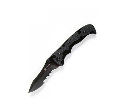 Нож складной CRKT Mini My Tighe, 1093K (серейтор) черное лезвие