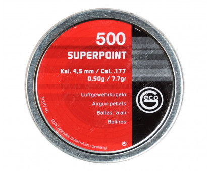 Пули пневматические GECO Superpoint (0.5 гр, 4,5 мм, 500 шт)