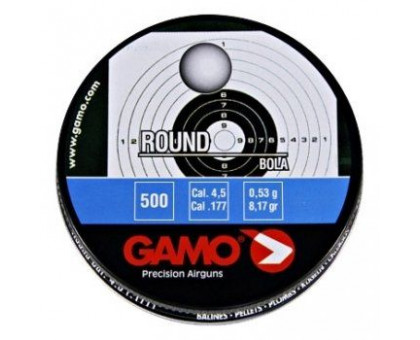 Пули пневматические Gamo Round (500 шт, 4,5 мм, 0,53 г)