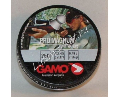 Пули пневматические Gamo Pro-Magnum (250 шт, 4,5 мм, 0,49 г)