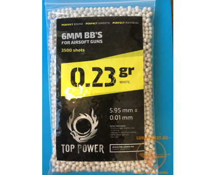 Шарики Top Power - 0,23  Precision BB (3500 шт., белые) Taiwan