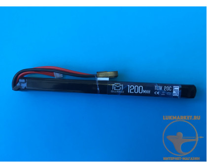 АКБ BlueMAX 11.1V Lipo 1200mAh 20C slim AK stick 17x17x185mm АК-серия под крышку