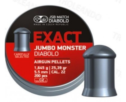 Пули пневматические Exact Diabolo Jumbo Monster (1,645 г, 5,52 мм, 200 шт)