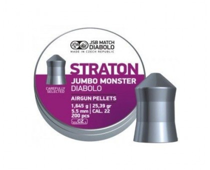 Пули пневматические Exact Diabolo Straton Jumbo Monster (1,645 г, 5,51 мм, 200 шт)