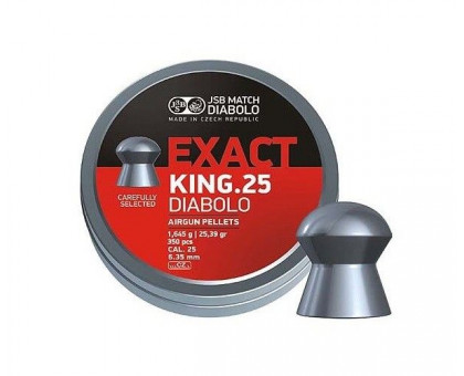 Пули пневматические Exact King cal.25 (6,35 мм, 1,645 г, 350 шт)