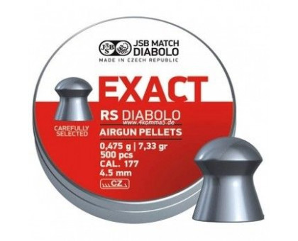 Пули пневматические Exact RS Diabolo ( 0,475 г, 4,5 мм, 500 шт)