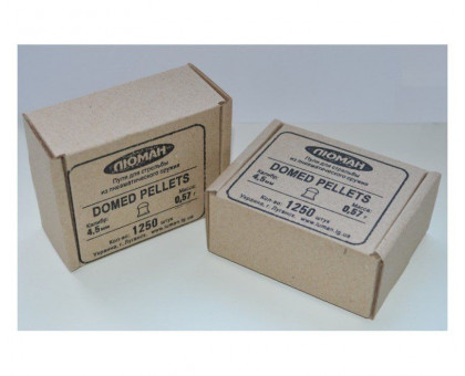 Пули пневматические Люман Domed pellets (1250 шт, 4,5 мм, 0,57 г)
