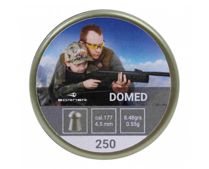Пули пневматические Borner Domed (4,5 мм, 250 шт, 0,55 г)