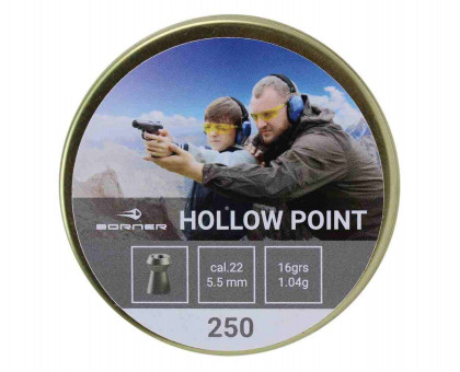 Пули пневматические Borner Hollow Point (4,5 мм, 250 шт, 0,58 г)