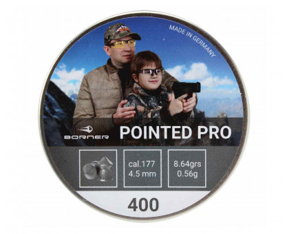Пули пневматические Borner Pointed Pro (4,5 мм, 400 шт, 0,56 г)
