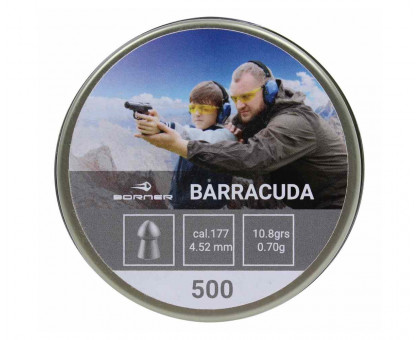 Пули пневматические Borner Barracuda (4,5 мм, 500 шт, 0,70 г)