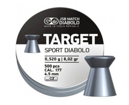 Пули пневматические JSB Match Diabolo Target Sport (4,5 мм, 0,52 г, 500 шт)
